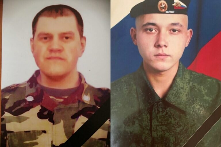    В Домбаровском районе простились с бойцами Виталием Панченко и Женатом Бильмановым Марина Шарт