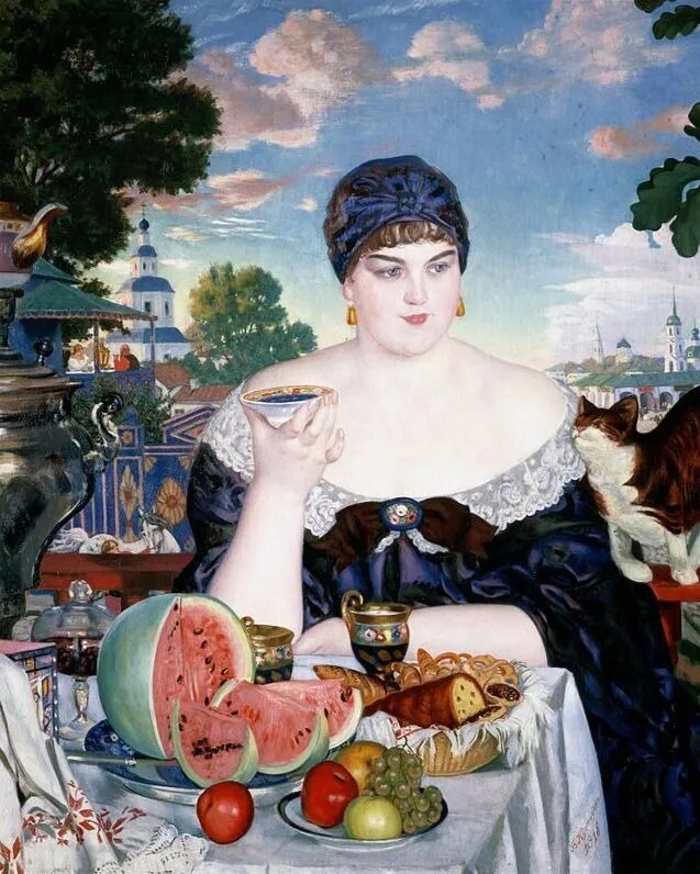 Кустодиевские женщины картины