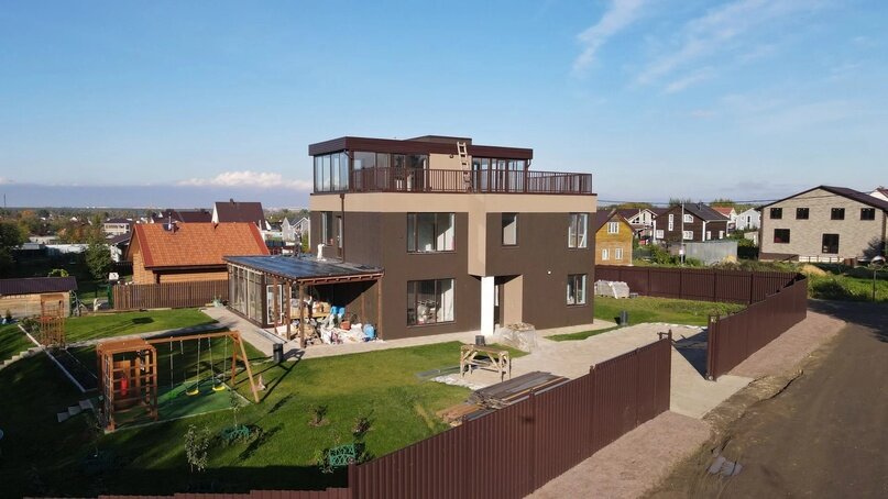 Реализованный загородный дом по проекту "Сфен" 