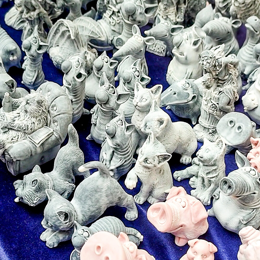 Фигурки из мраморной крошки