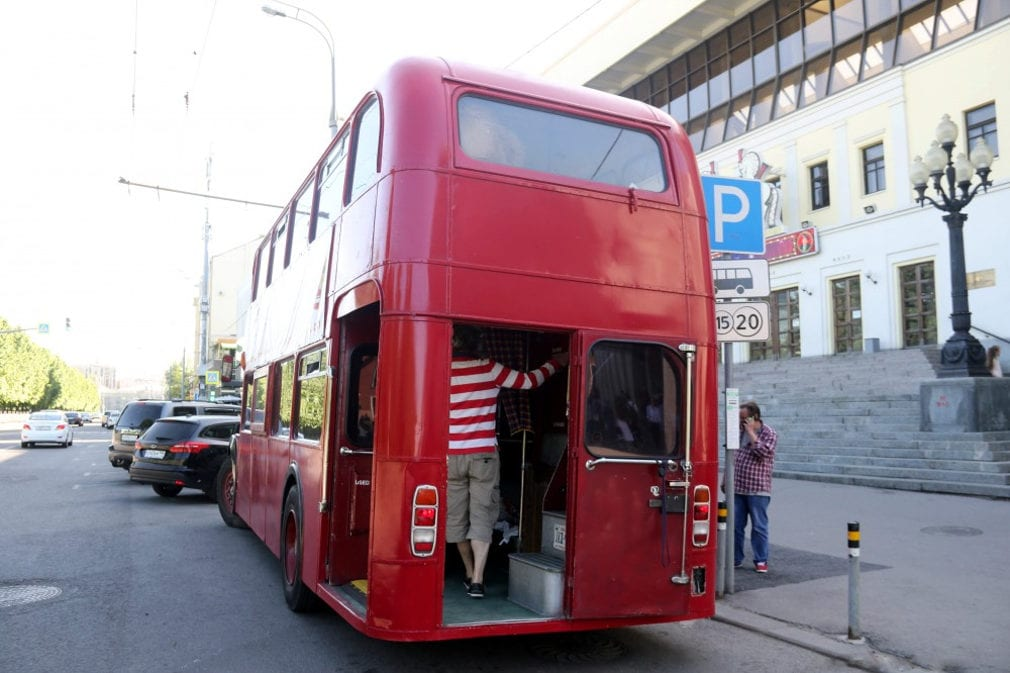 Двухэтажный автобус в Лондоне