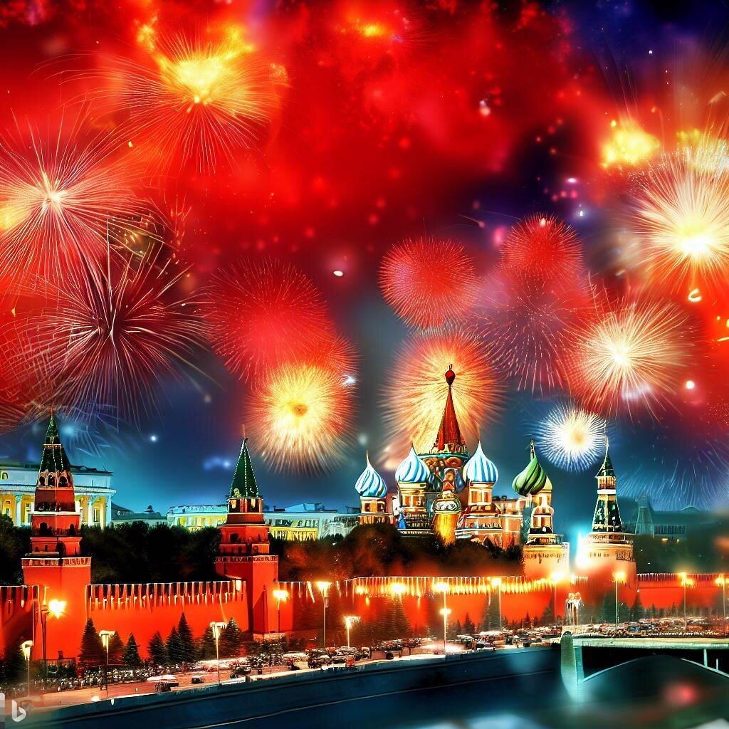 Этот салют в честь дня победы!