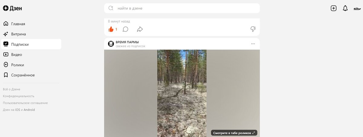 Вот так теперь выглядит Дзен... Печально((