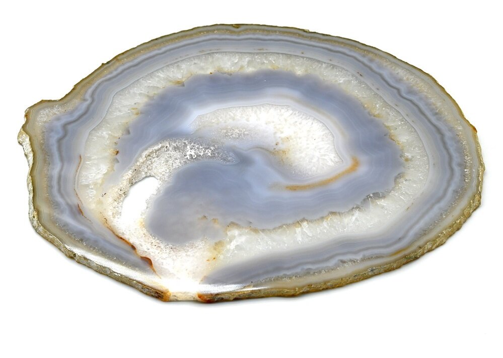 Срез жеоды из натурального агата. Бразильское месторождение. Фотографы: Алашова Е.И., Тарынин А.С. 