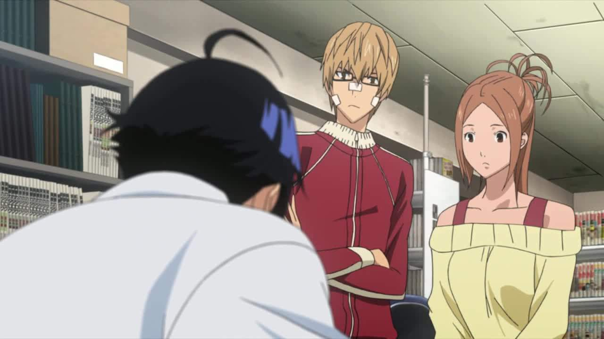 Кадр из аниме "Бакуман"