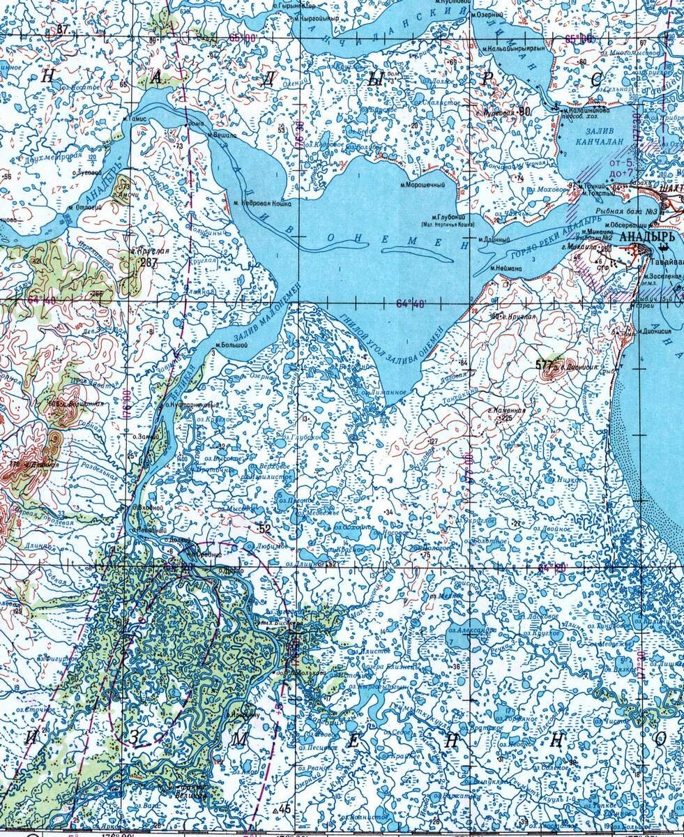 Город анадырь карта россии