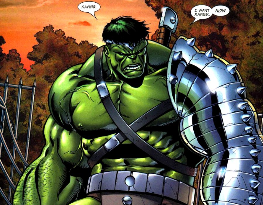 Халк явился к Людям Икс, чтобы поговорить с Профессором Ксавьером