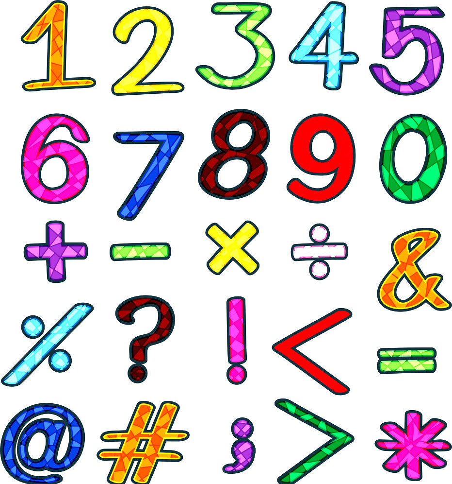Числа и математические символы