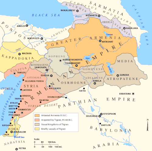 Карта Древней Армении