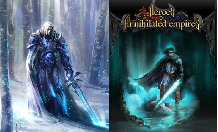 Постеры к играм "Warcraft 3" и "Heroes of Annihilated Empires", как по мне, они ну очень похожи:)