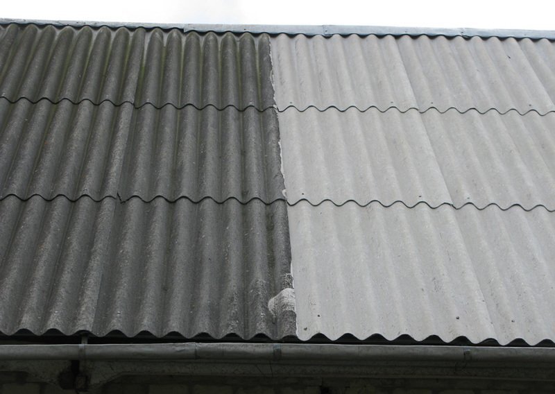 Сравнение промытого и грязного участков