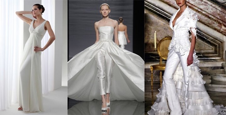 Свадебные брючные костюмы