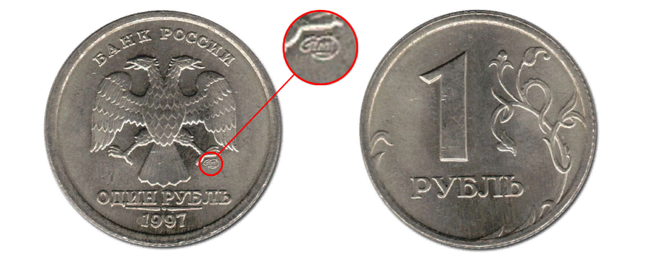 1 к 1997 г. Редкие монеты 1 рубль 1997 года ММД. 1 Рубль 1997 года Московский монетный двор. Что такое ММД на монетах 1 рубль. Один рубль 1997 ММД.