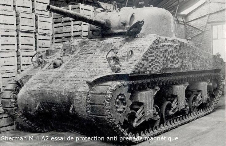 Танк Шерман в циммерите