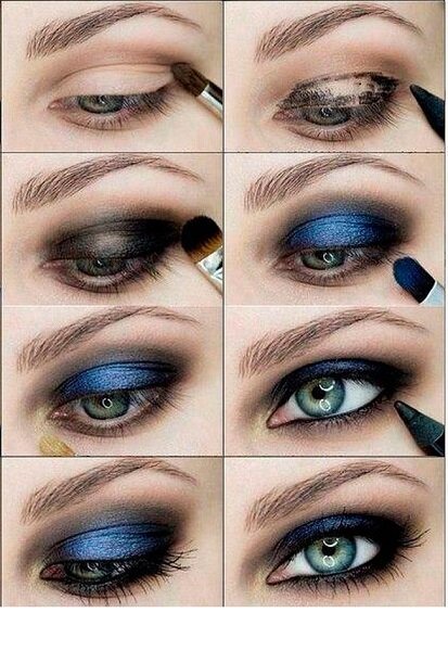 Яркий макияж глаз для карих, зеленых и голубых глаз пошагово, 50+ фото