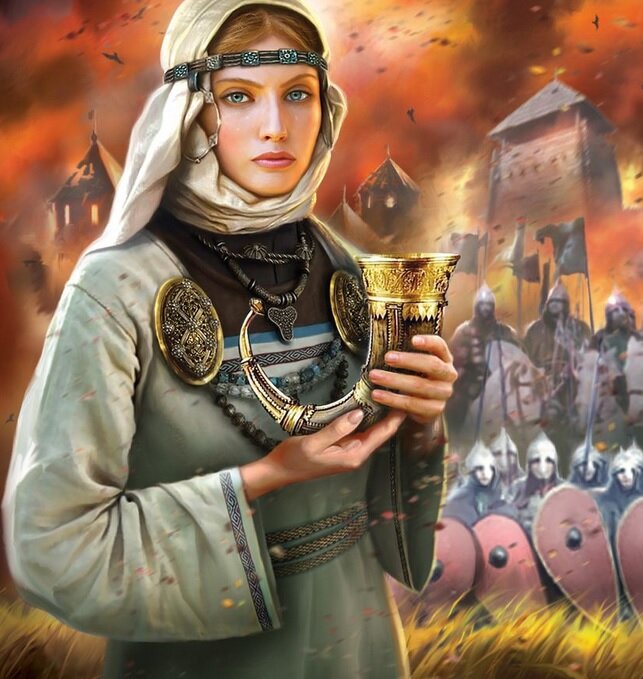 Владимир Нартов, арт для обложки романа "Ольга, княгиня русской дружины", издательство Эксмо.