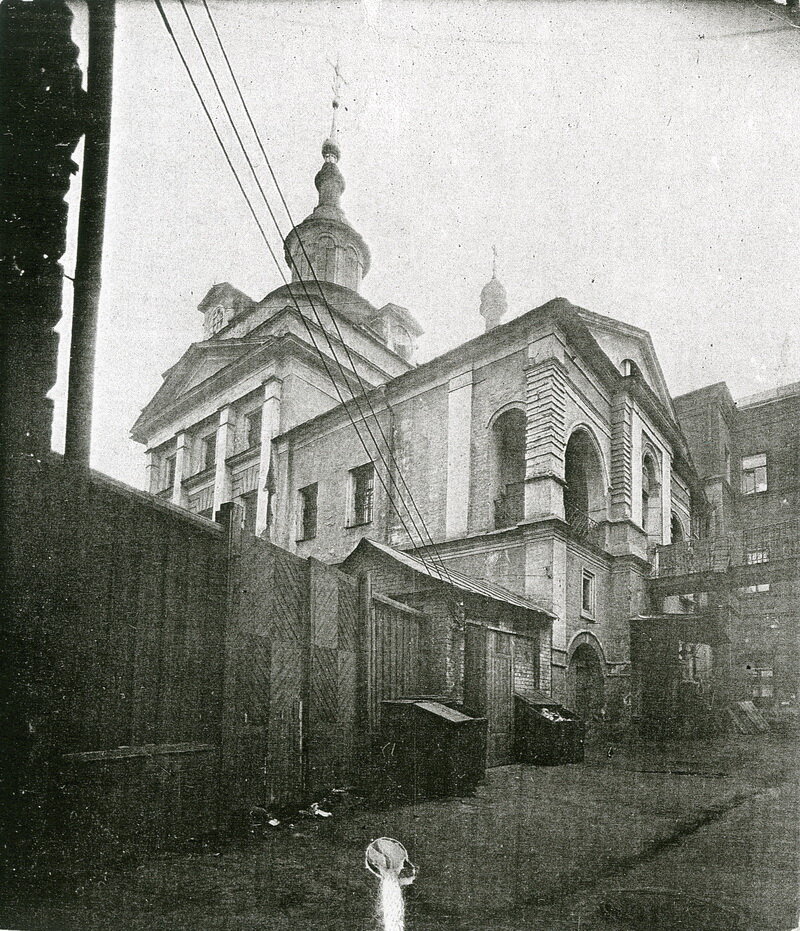 Собор Николо-Греческого монастыря. Нижний храм 1724 год. Верхний храм 1736 год. Перестроен в 1801 году. Разобран в 1934 году.