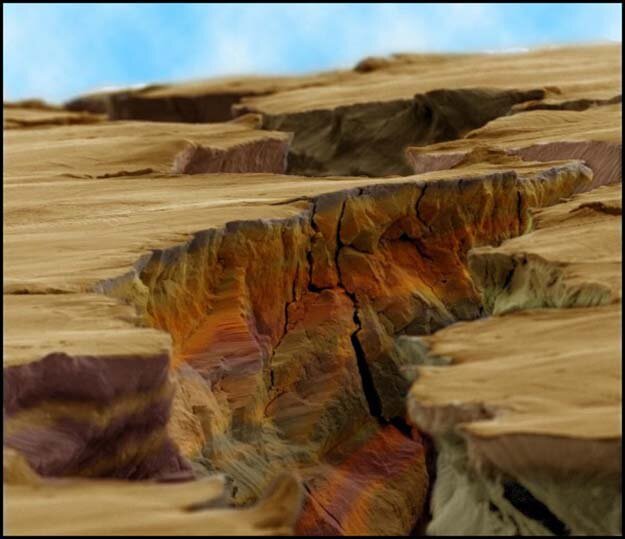 Трещина в стали