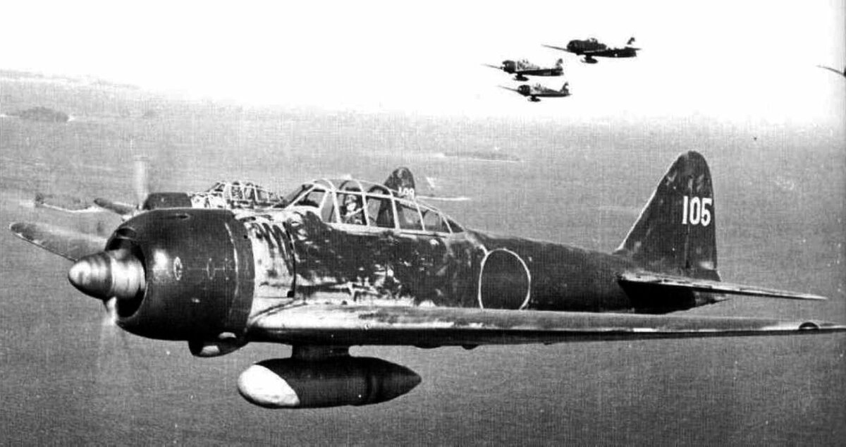 Японские самолёты в небе. Источник фото: asisbiz.com