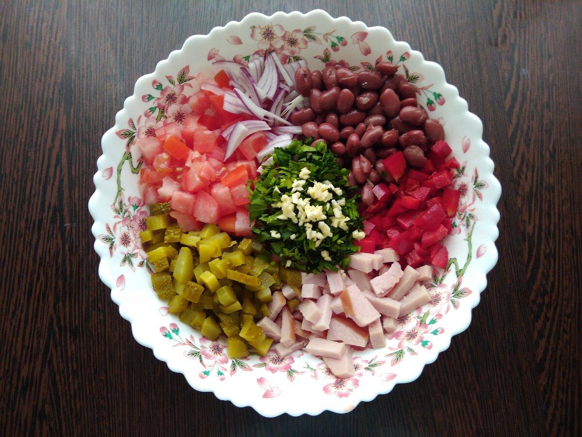 Быстрый салат на скорую руку рецепты из простых продуктов с фото с майонезом без варки