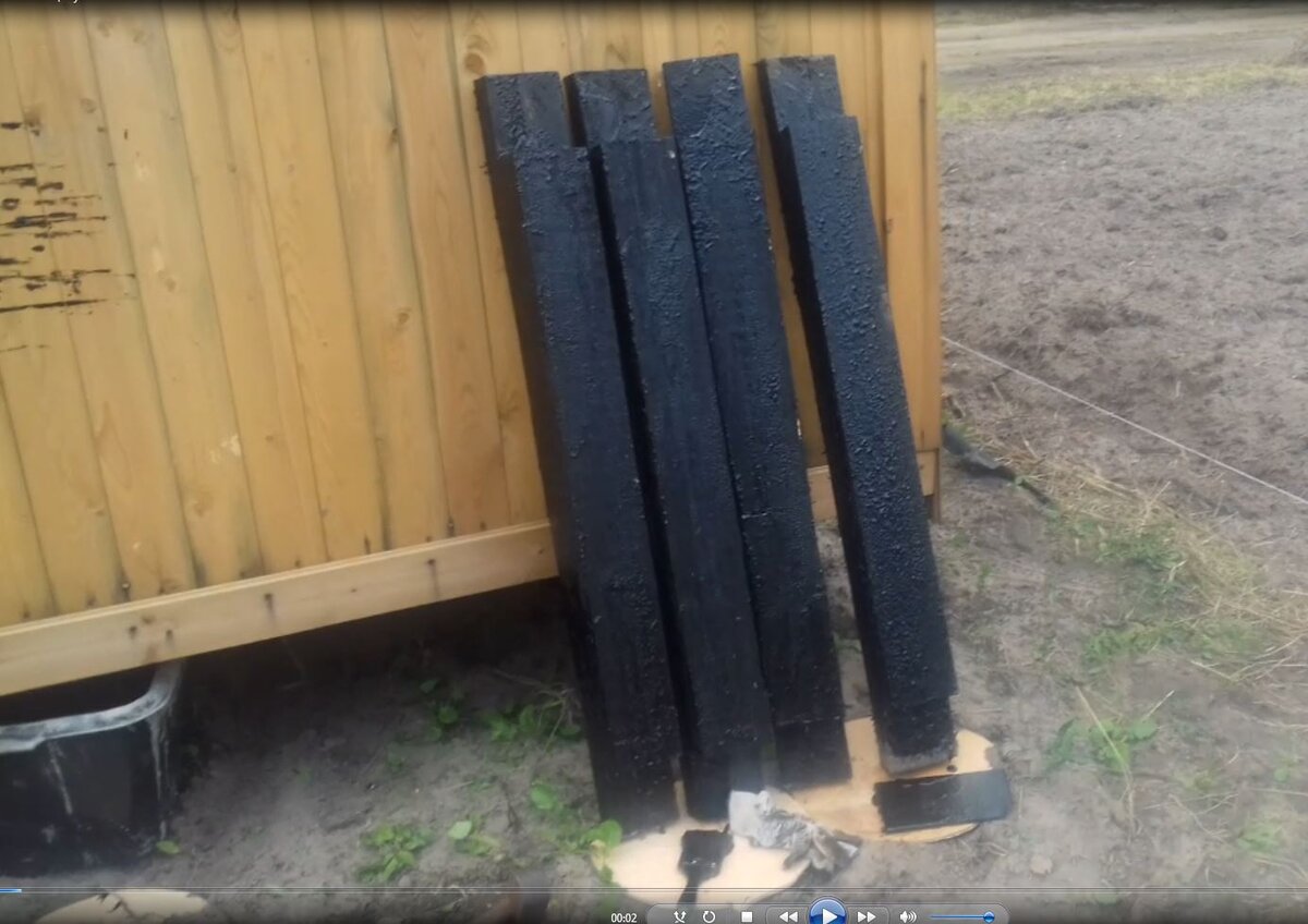 Брус фундамент для туалета