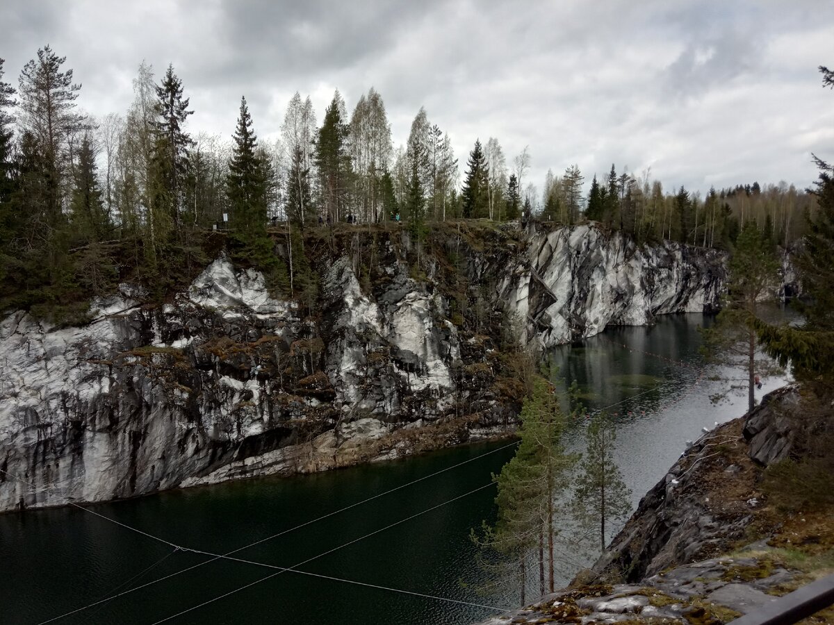 Суровая красота северной природы (мраморный карьер Рускеала, Карелия, Сортавальский район)
