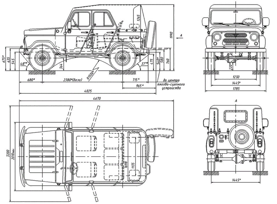 Уазик схема. Размеры кузова УАЗ 469. УАЗ 469 ширина салона. Высота УАЗ 469. Габариты УАЗ 469 тентованный.