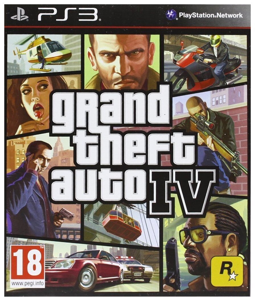 Обложка GTA IV. Издание PS3. 2008-2013 год.
