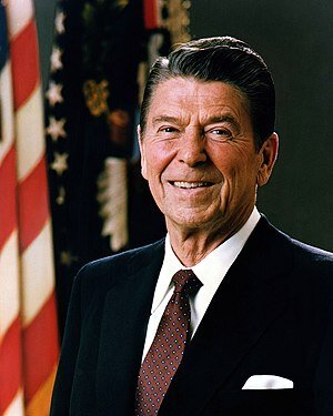 40-й президент США Рональд Рейган