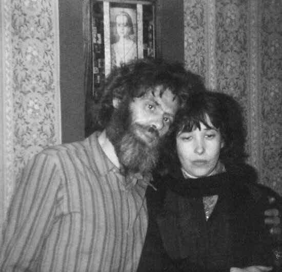 Елена Шварц и Виктор Кривулин 