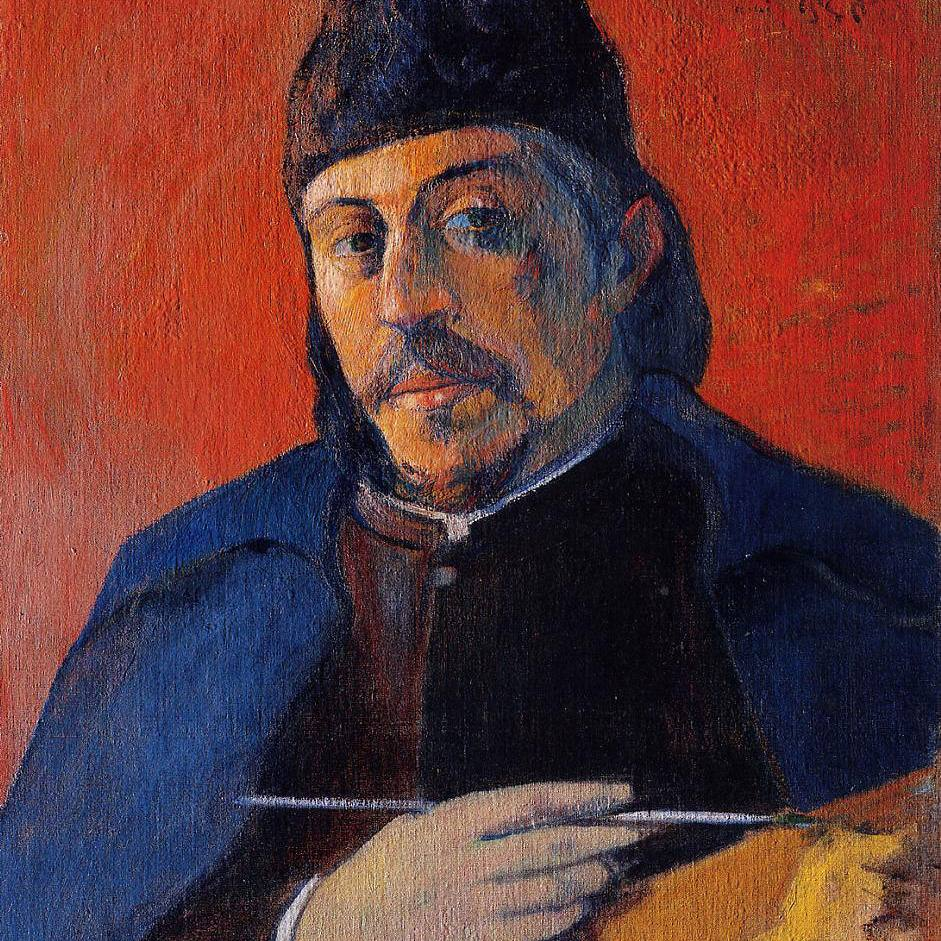 Поль Гоген. "Автопортрет с палитрой", 1894 год