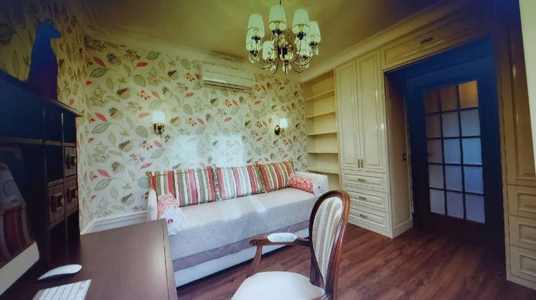 Белый матовый потолок в комнате ребенка