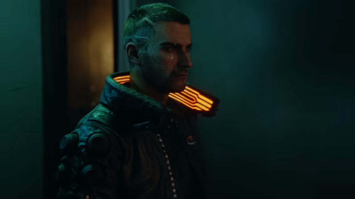 Cyberpank 2077 кадр из трейлера игры.