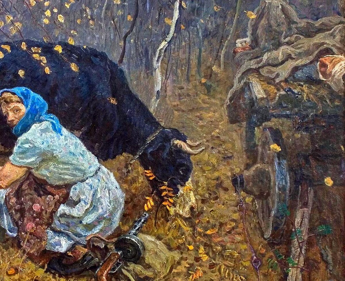 Сергей и Алексей Ткачёвы  «В партизанском крае», фрагмент