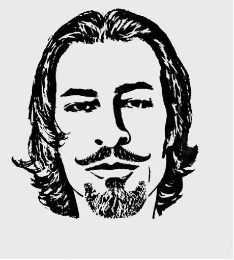 Автопортрет Мухтара Гусенгаджиева