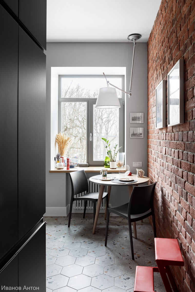 На фото: интерьерный проект студии Dots design (Пушкин, Ленобласть). Съемка: Антон Иванов 