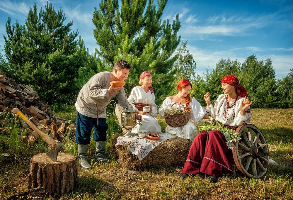 Посиделки в деревне картинки