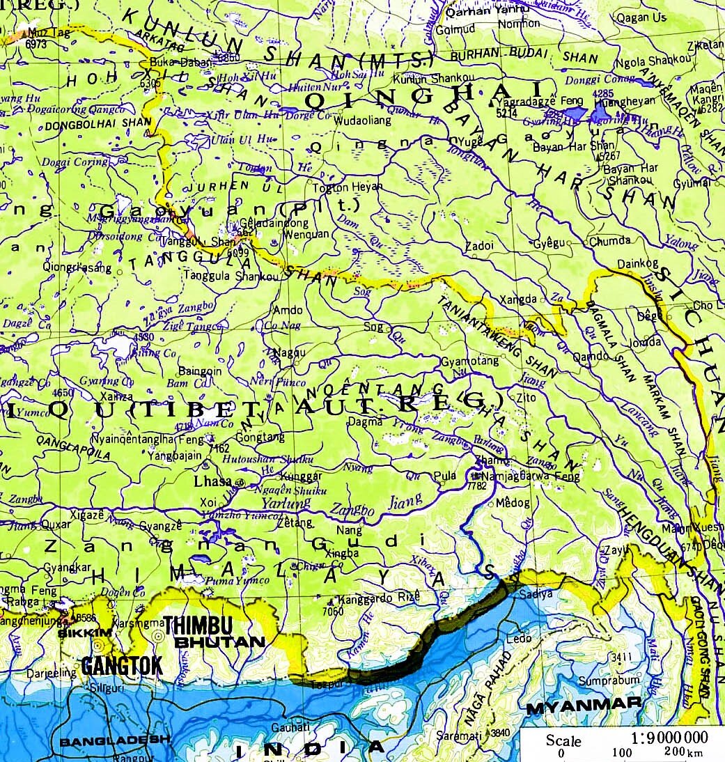 Реки Тибета