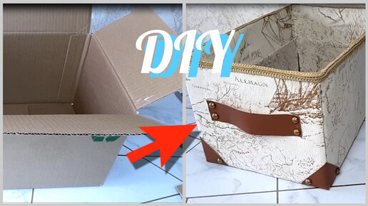 DIY: текстильные коробки для хранения