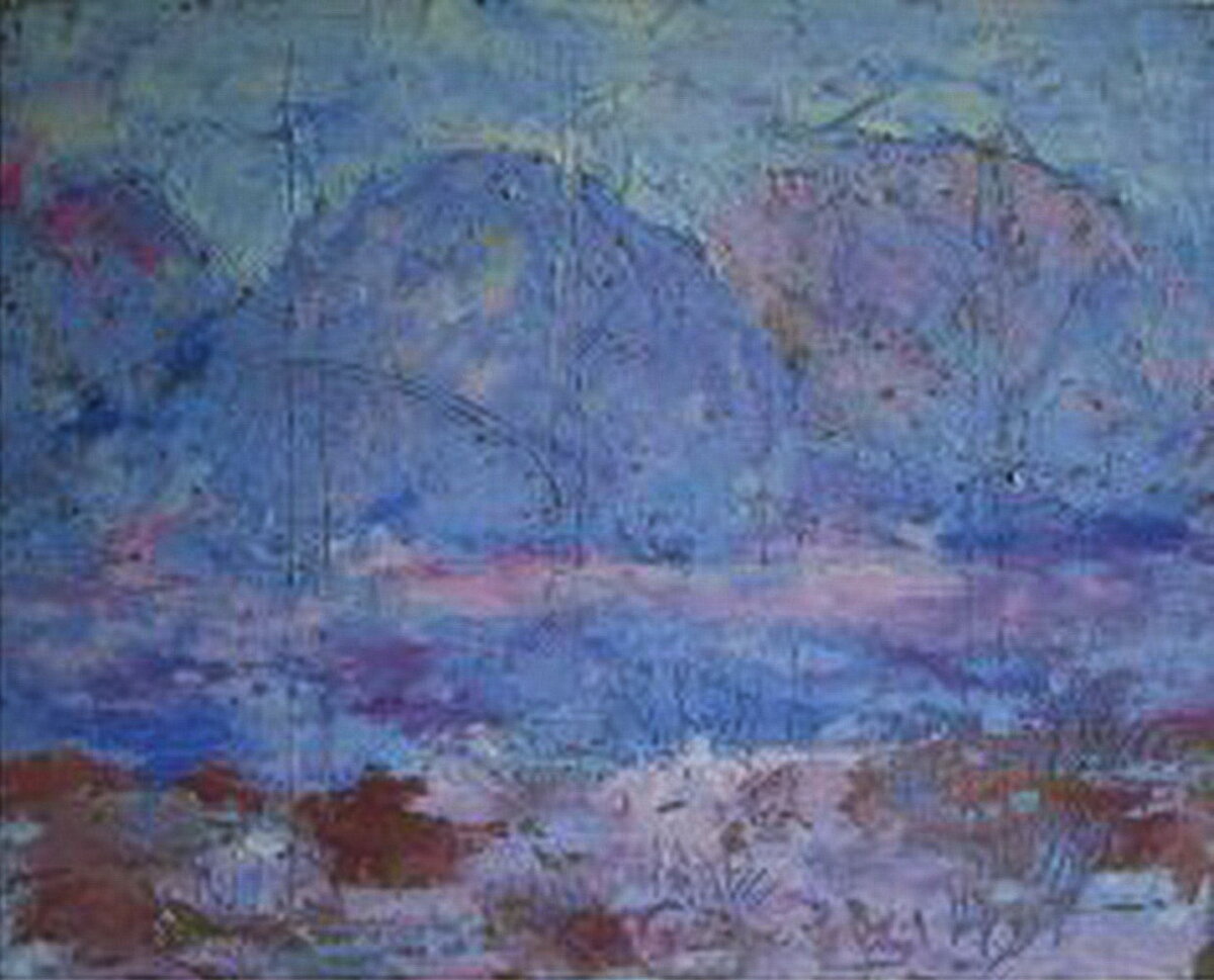 Белый Иркут, оргалит, масло. Попова Марина.г.Иркутск