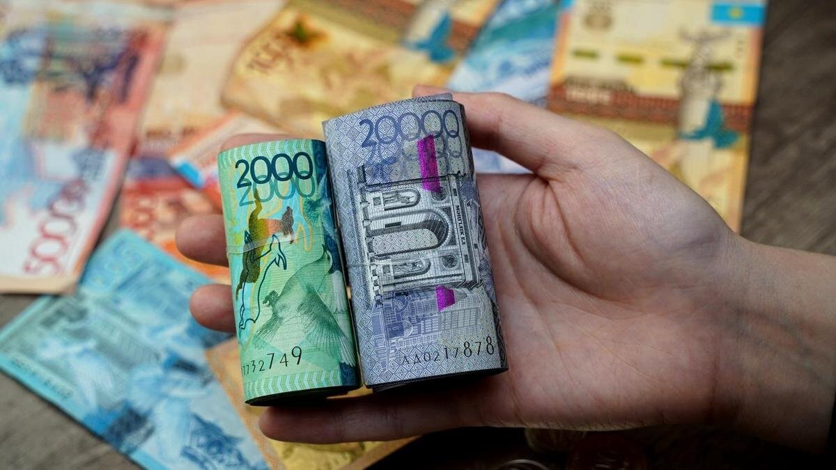    Человек держит в руках деньги:NUR.KZ / Владимир Третьяков