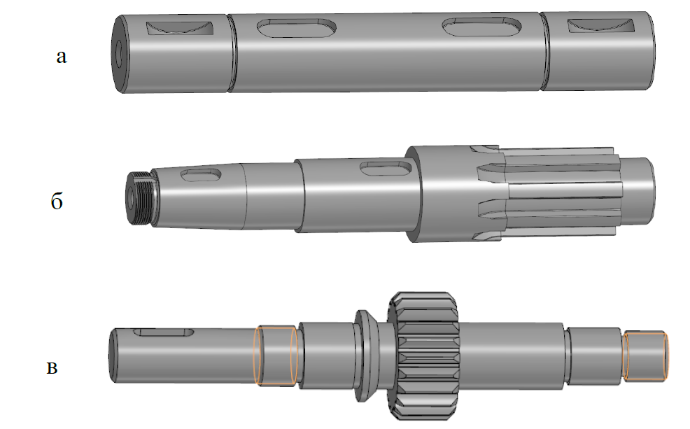 Рисунок 1 – Конструкции валов 