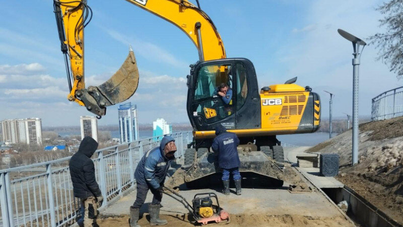     В Барнауле восстановили участок террасы Нагорного парка. barnaul.org