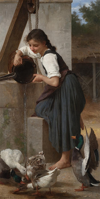 Элизабет Джейн Гарднер, Девушка у колодца,  1885 