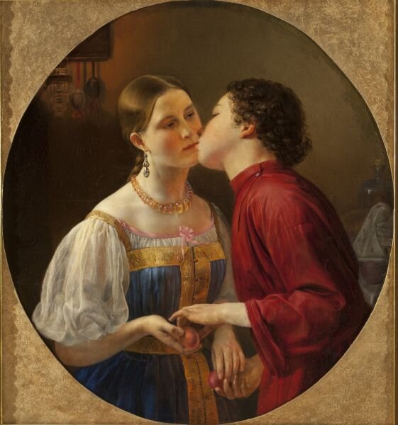 Фаддей Горецкий «Христосование», 1850 © ГРМ