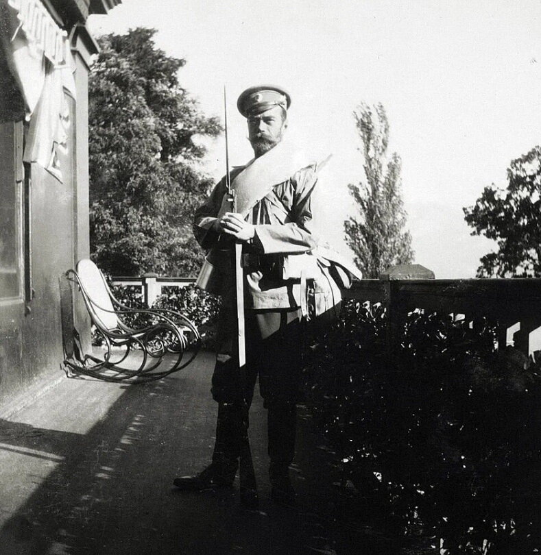 Николай II в форме рядового, 24 октября 1909 года.