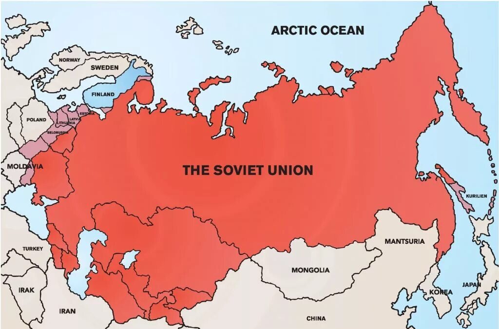 Карта СССР