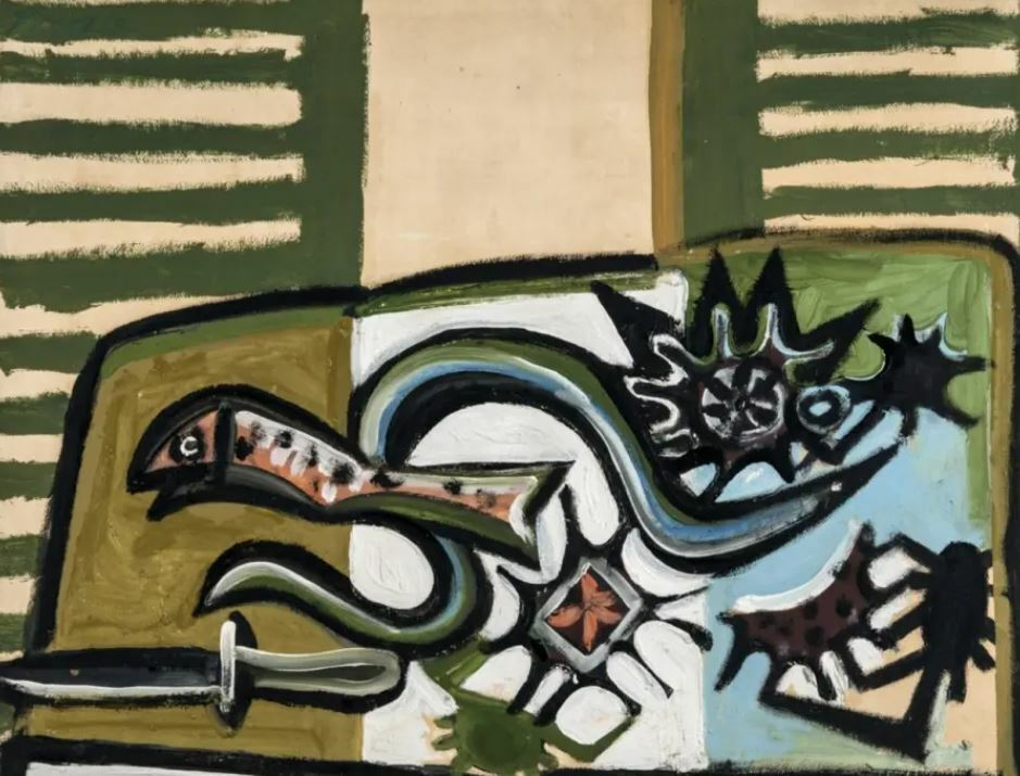 ПАБЛО ПИКАССО. МОРСКИЕ ОБИТАТЕЛИ. 1946. ГЁТЕБОРГСКИЙ ХУДОЖЕСТВЕННЫЙ МУЗЕЙ, ГЁТЕБОРГ, ШВЕЦИЯ