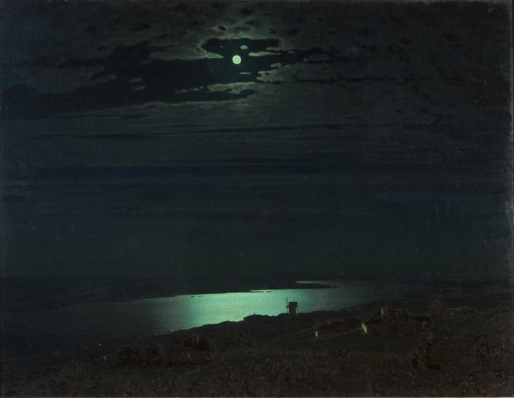 Куинджи А. И. Лунная ночь на Днепре. 1880