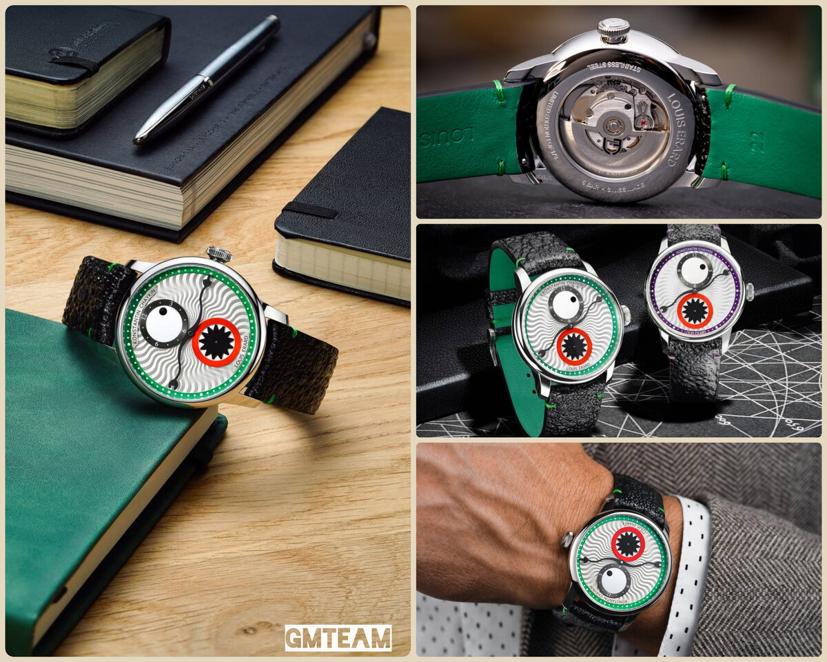 Лимитированная серия Le Régulateur Louis Erard x Konstantin Chaykin была представлена на прошедшей в Женеве выставке AHCI 2023.